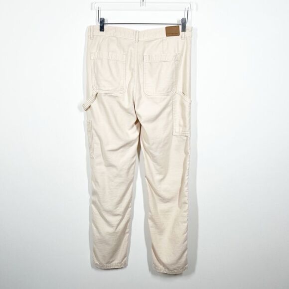 American Eagle Women’s Size 8 Long Tall 90’s Straight Painter Beige Jeans Pants - Picture 6 of 12